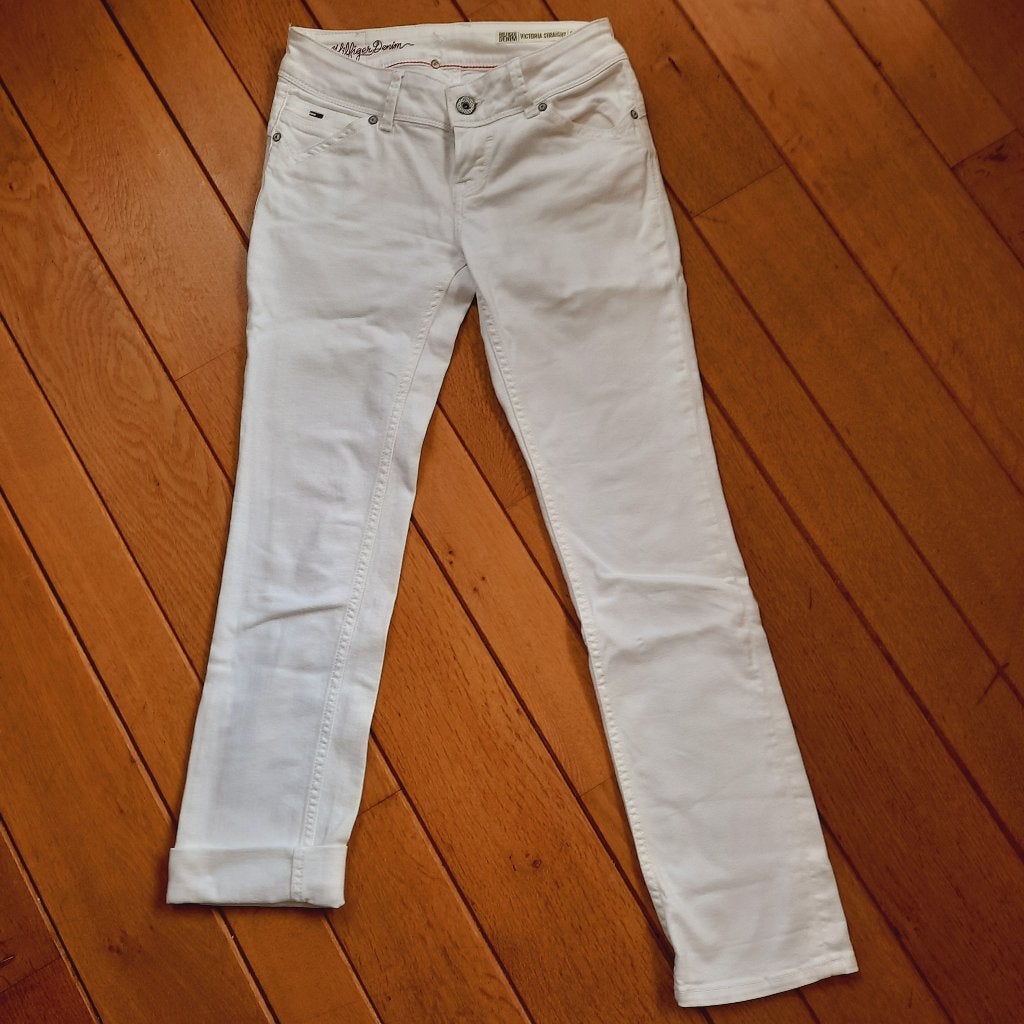 Tommy Hilfiger spijkerbroek wit maat 26 x 30 - nieuw -, Wit, Nieuw, Ophalen of Verzenden, W27 (confectie 34) of kleiner