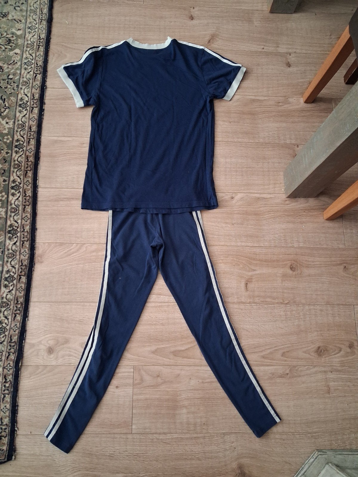 Adidas sportset - T-shirt en legging, Kleding | Dames, Ophalen of Verzenden, Maat 36 (S), Blauw, Adidas