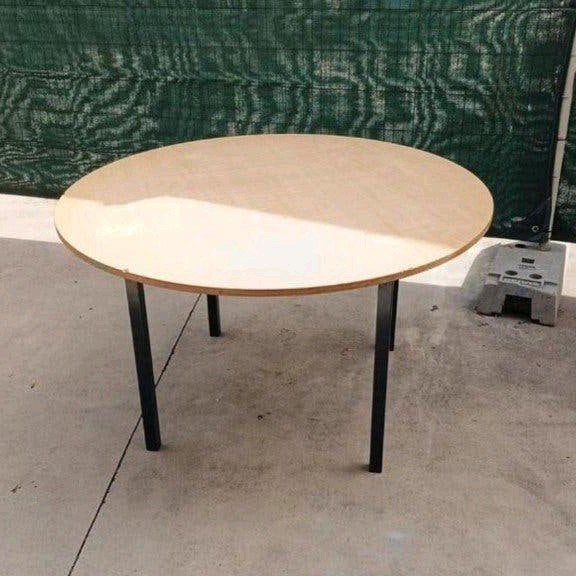 Nette ronde tafel 1.20m - Ideaal voor school of hobby, Huis en Inrichting, Tafels | Eettafels, Gebruikt, Rond, Ophalen