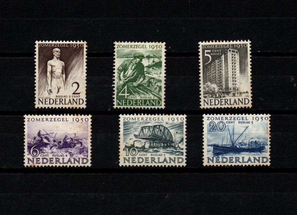 serie Zomerzegels 1950  postfris, Verzenden