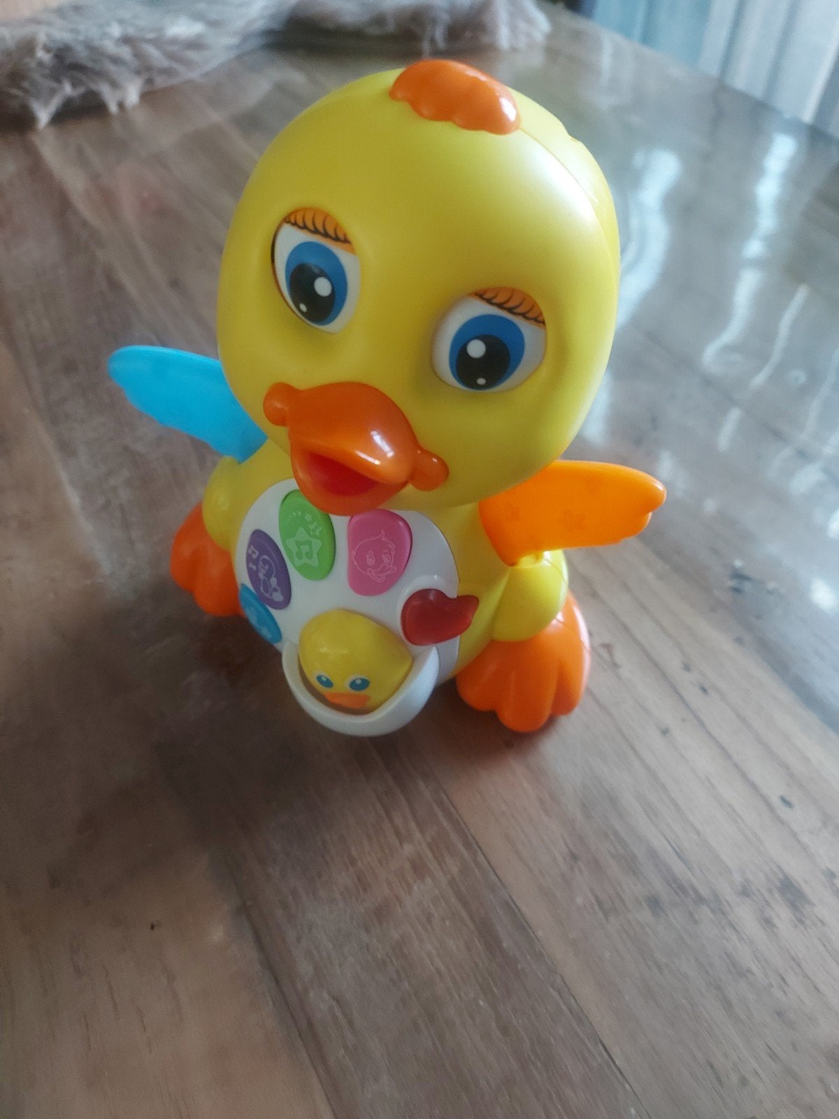 v-tech Gele Eend Baby Speelgoed met Licht en Geluid, Ophalen of Verzenden, Zo goed als nieuw, Overige typen, Met licht