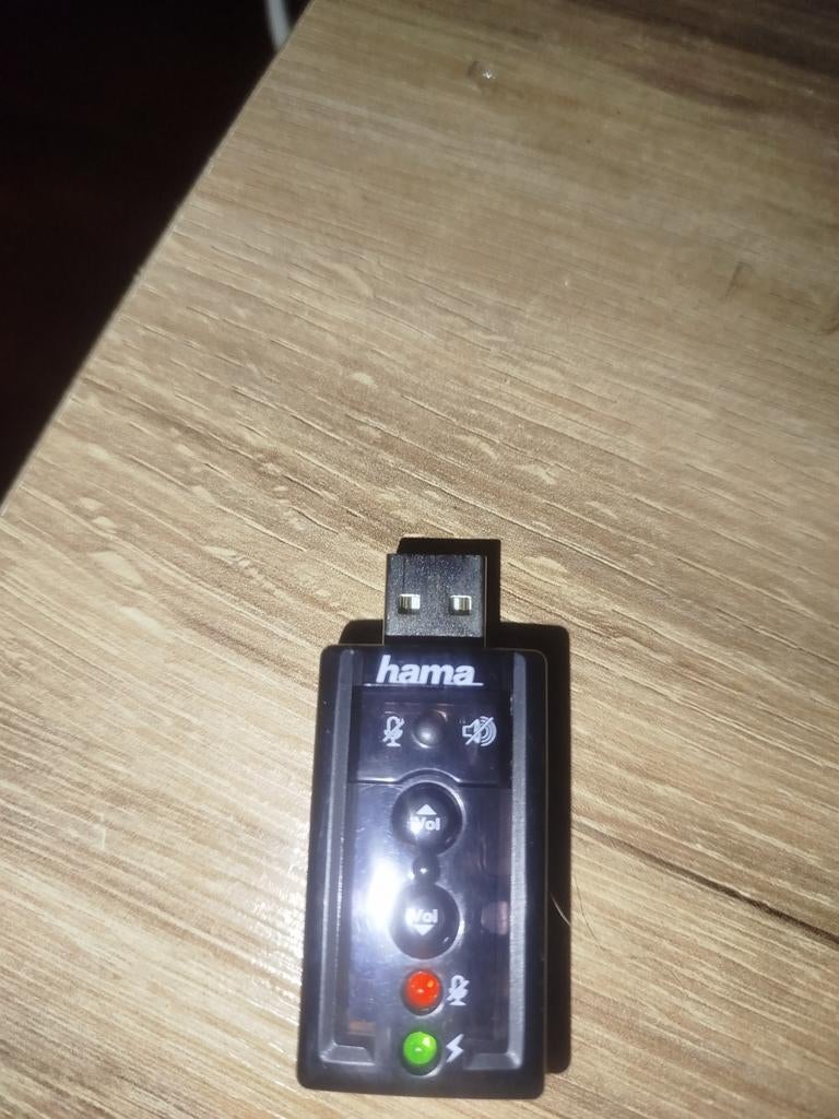 Hama USB Soundkaart 7.1 Surround voor Laptop/PC, Computers en Software, Geluidskaarten, Ophalen of Verzenden, Gebruikt, Extern