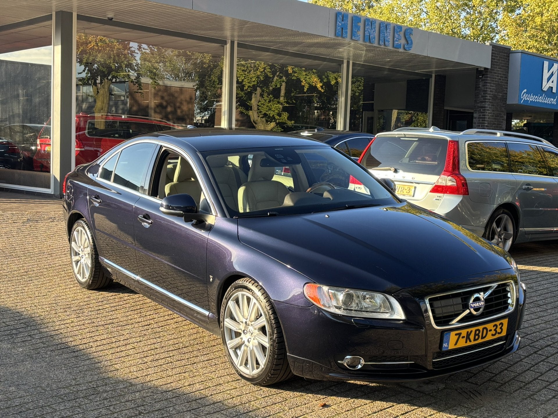 Volvo S80 2.0 D4 Summum Driver Support 5 Cilinder (bj 2013), Euro 5, Gebruikt, Lederen bekleding, 1984 cc