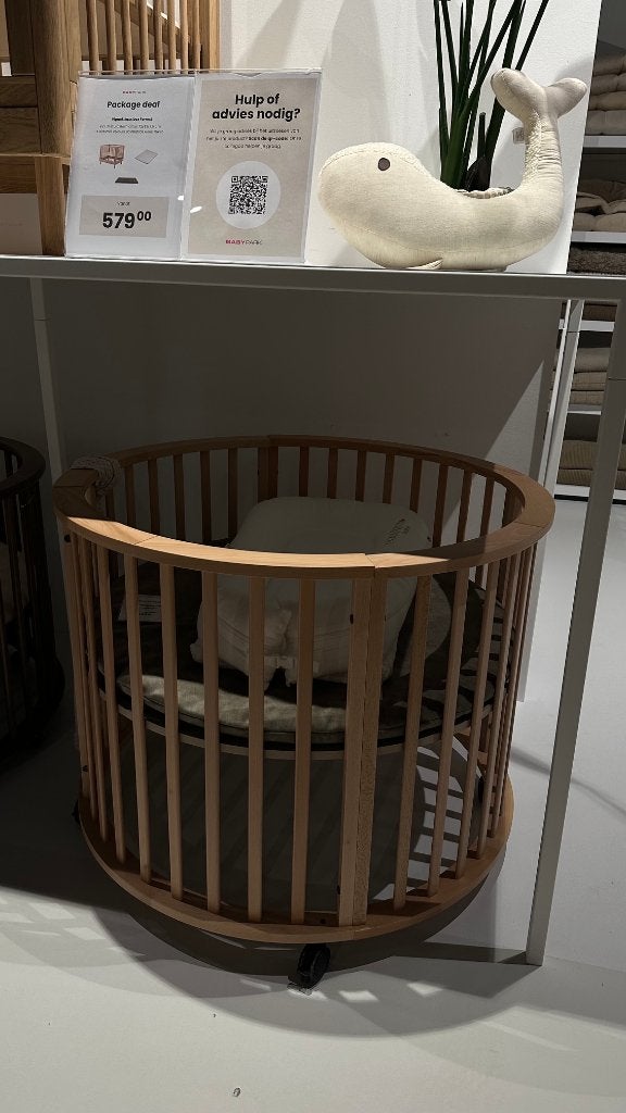 Europe Baby Circa box naturel, Ophalen, Zo goed als nieuw, Rond, In hoogte verstelbaar