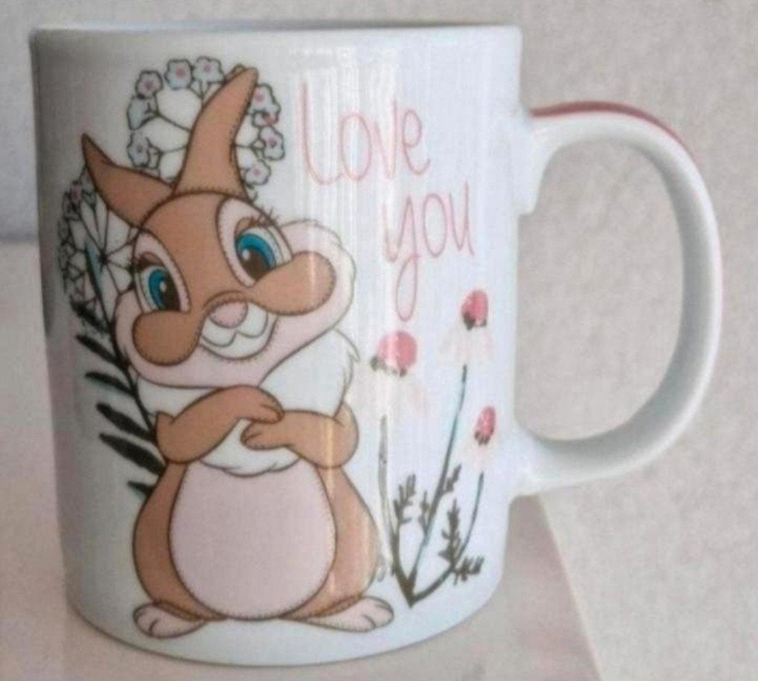 Disney Beker Konijn ( Bambi ), Ophalen of Verzenden, Zo goed als nieuw, Overige stijlen, Kop(pen) en/of Schotel(s)