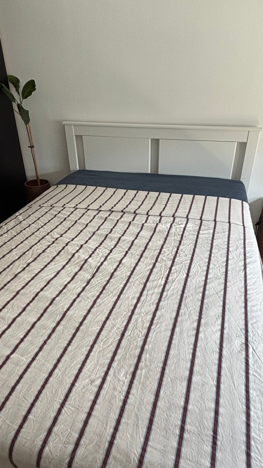 Ikea SONGESAND bed  140x200cm, Huis en Inrichting, Ophalen, Gebruikt, Wit, Tweepersoons