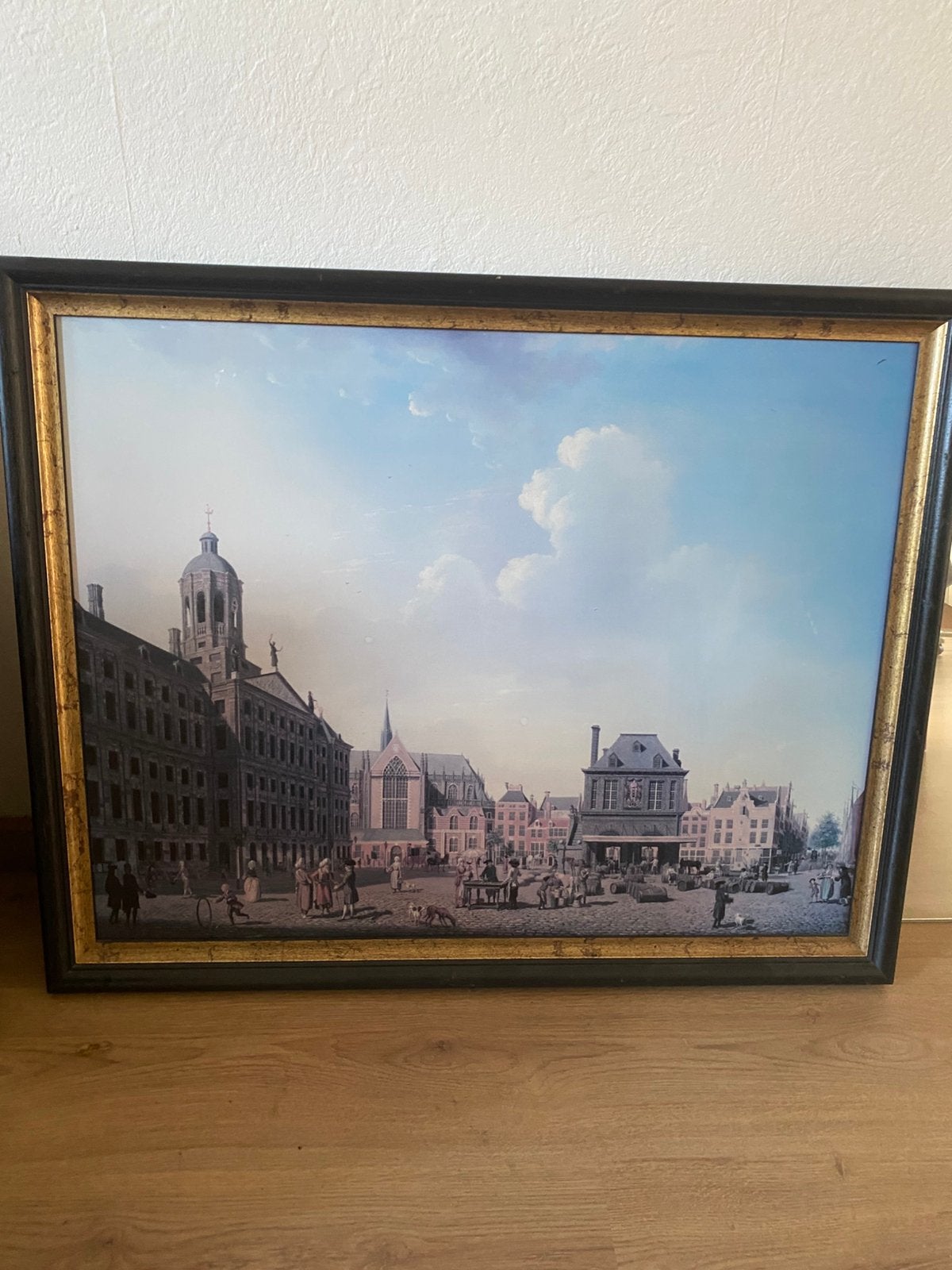 Schilderij Amsterdam, Antiek en Kunst, Kunst | Tekeningen en Foto's, Ophalen