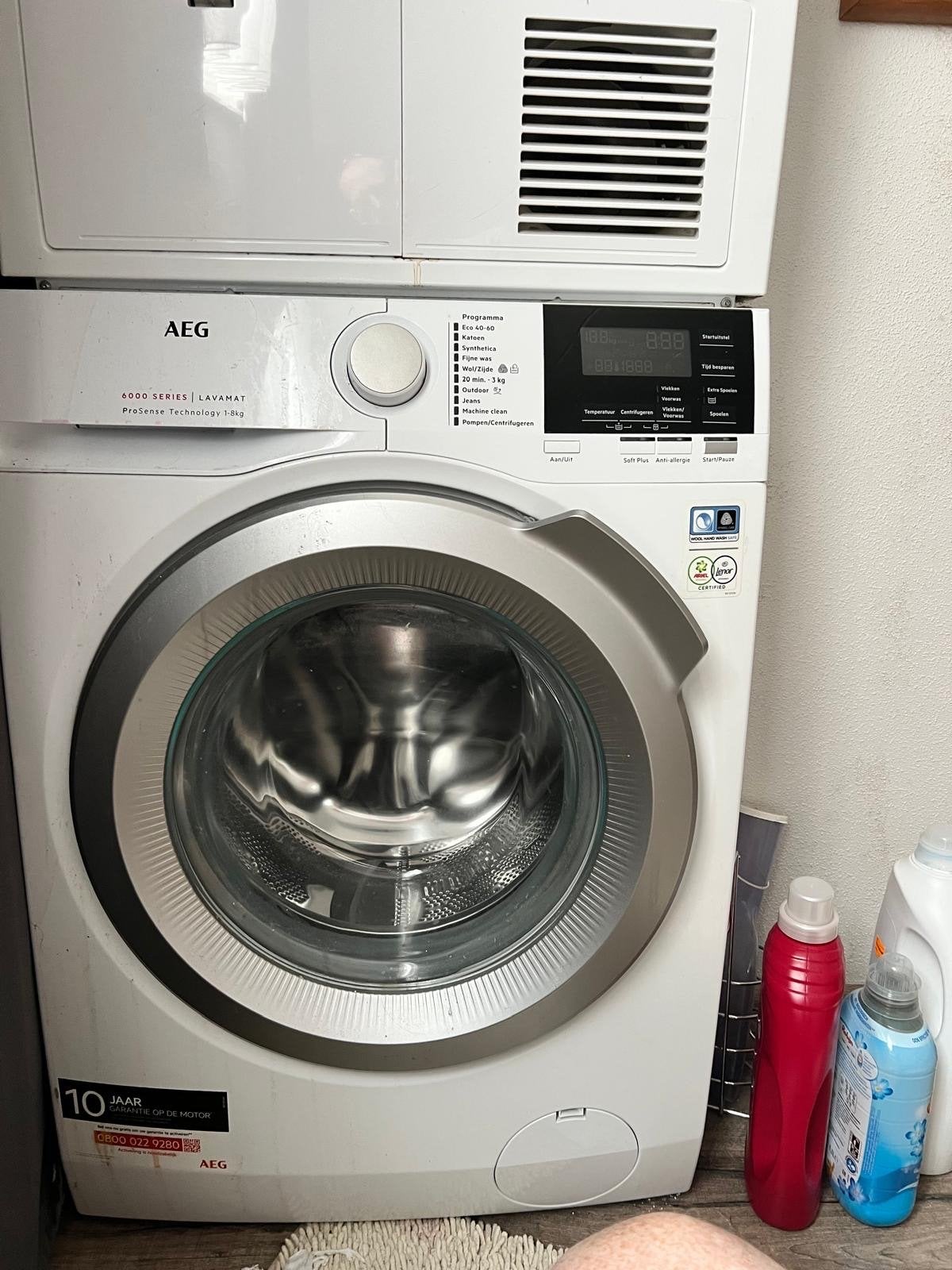 AEG 8000 Serie Lavamat Wasmachine 9kg, Ophalen, 1200 tot 1600 toeren, 8 tot 10 kg, Zo goed als nieuw
