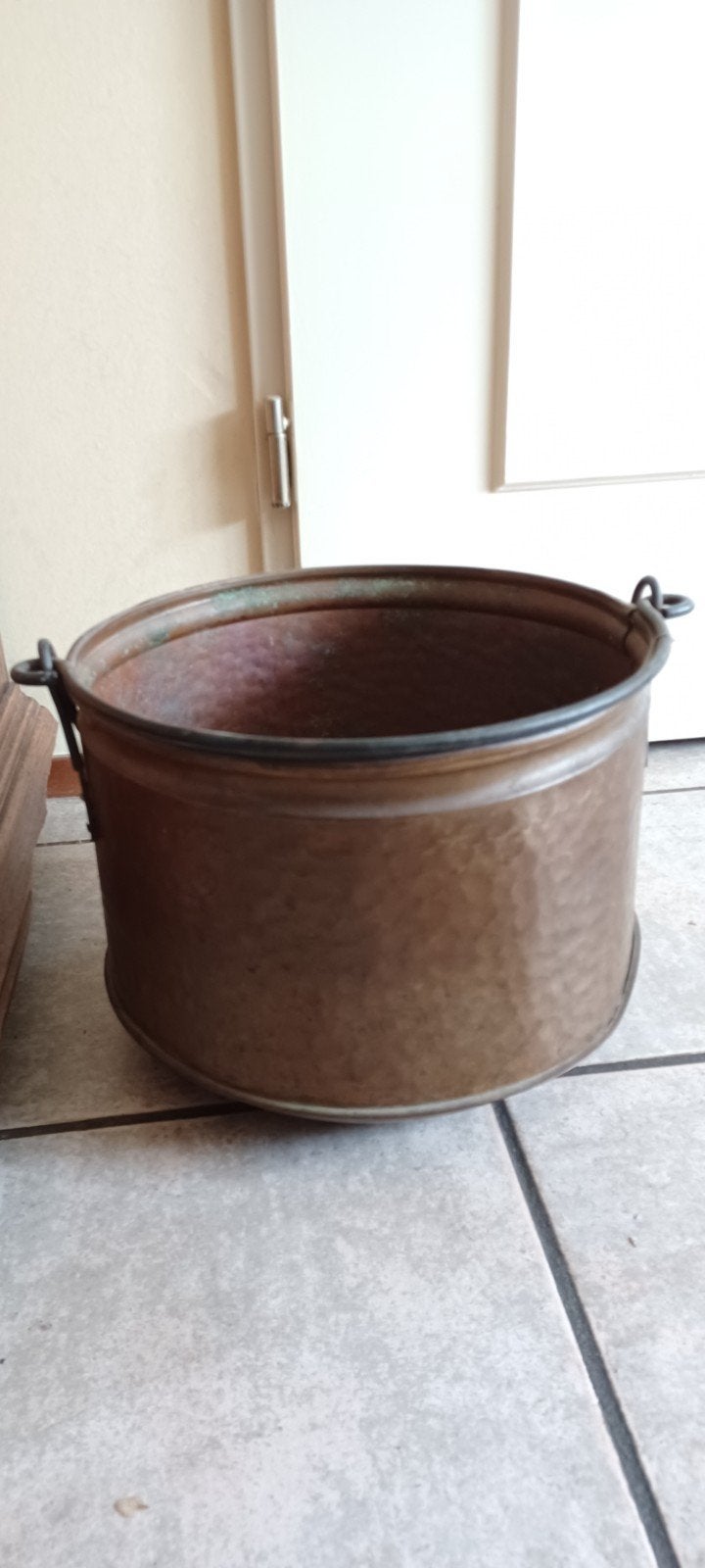 Antieke Koperen Ketel met Handvatten, Ophalen of Verzenden