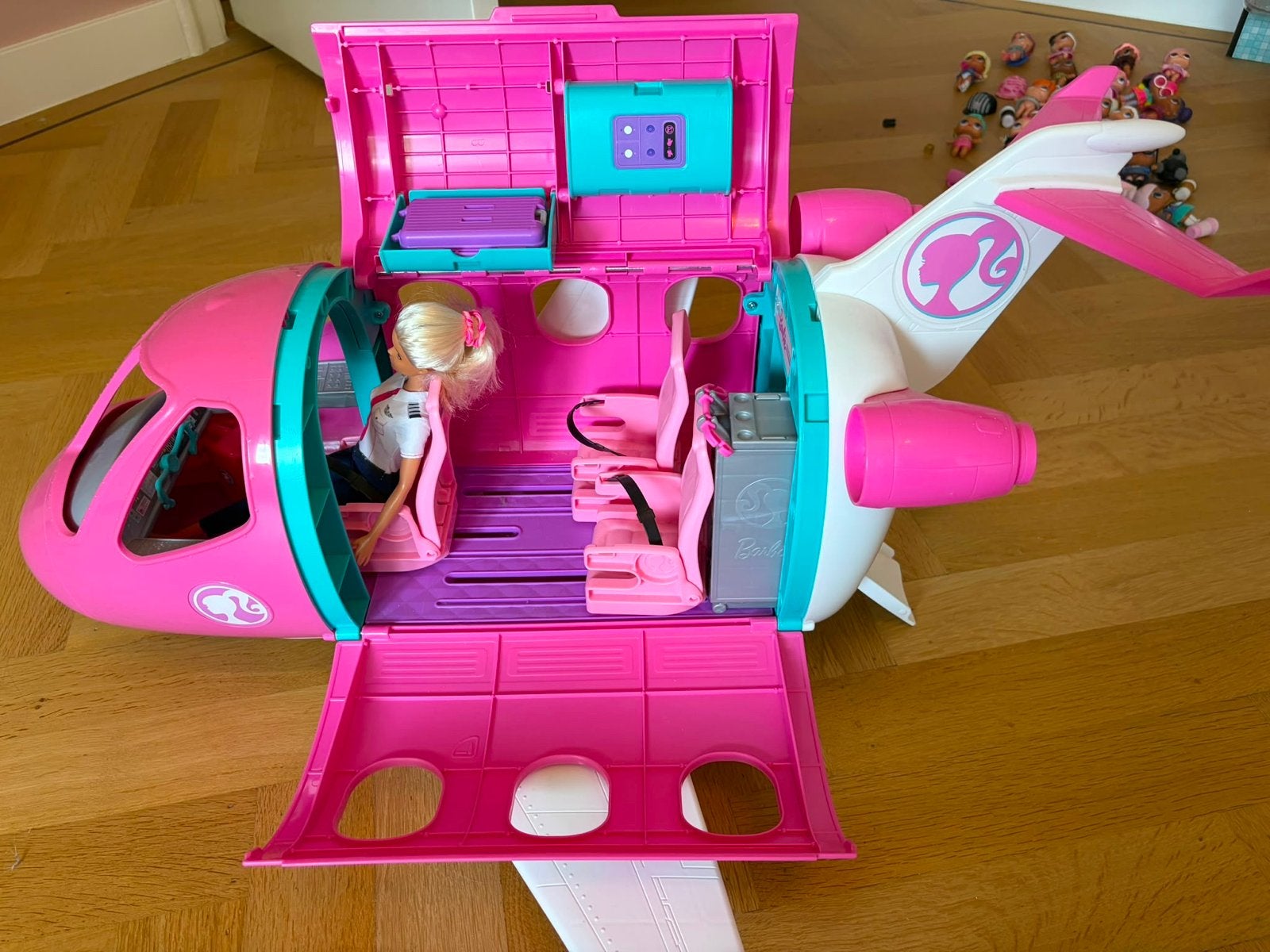 Barbie Droomvliegtuig met Barbiepop, Ophalen, Gebruikt, Meisje