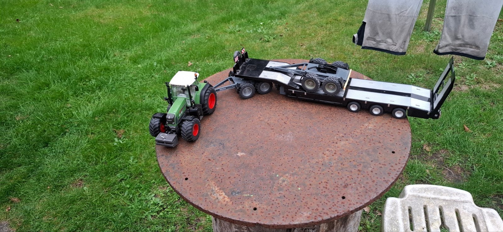siku dieplader zgan zeer mooi incl 1dolly, Hobby en Vrije tijd, Ophalen of Verzenden, Zo goed als nieuw, Tractor of Landbouw, SIKU