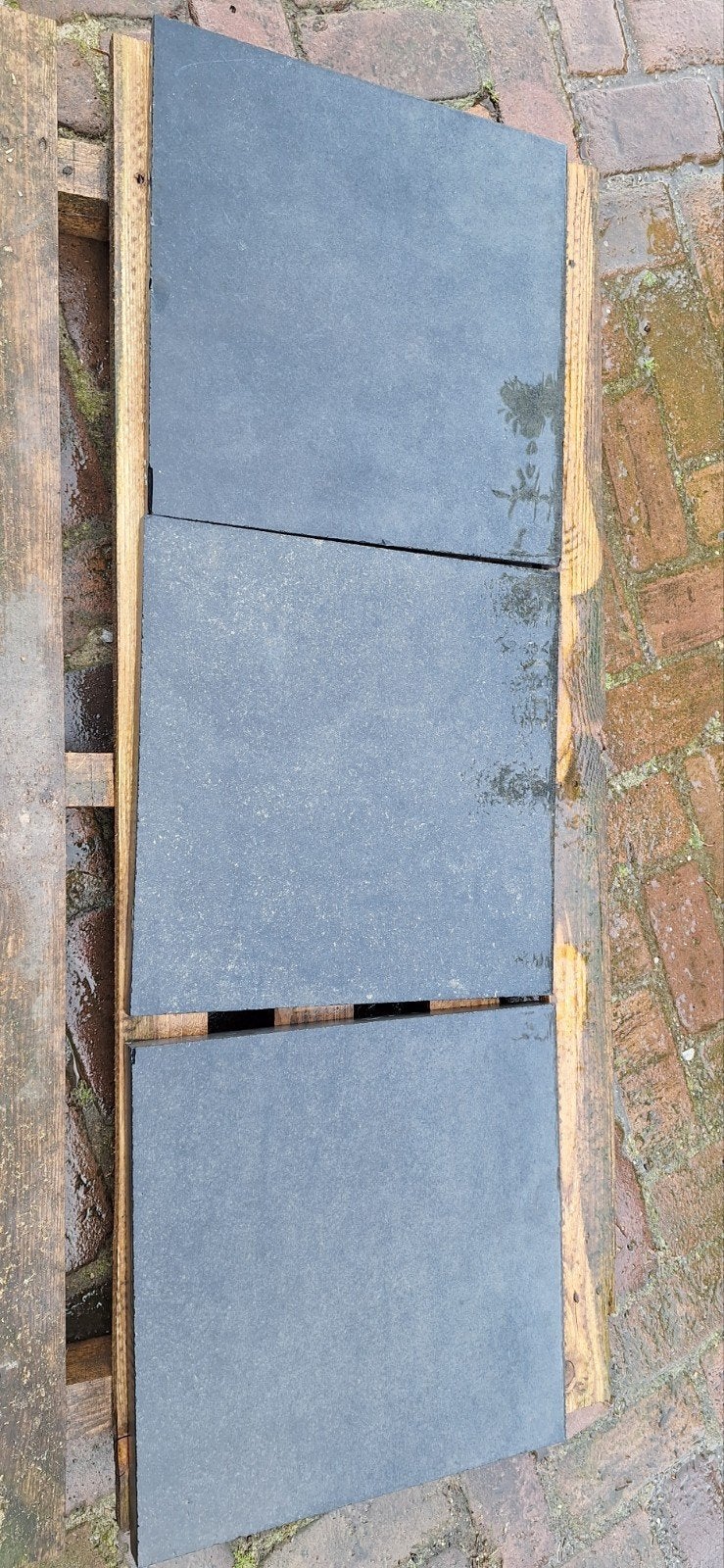 Tegels chinees hardsteen 40x40x2,5cm, Tuin en Terras, Tegels en Klinkers, Ophalen, Natuursteen, Terrastegels