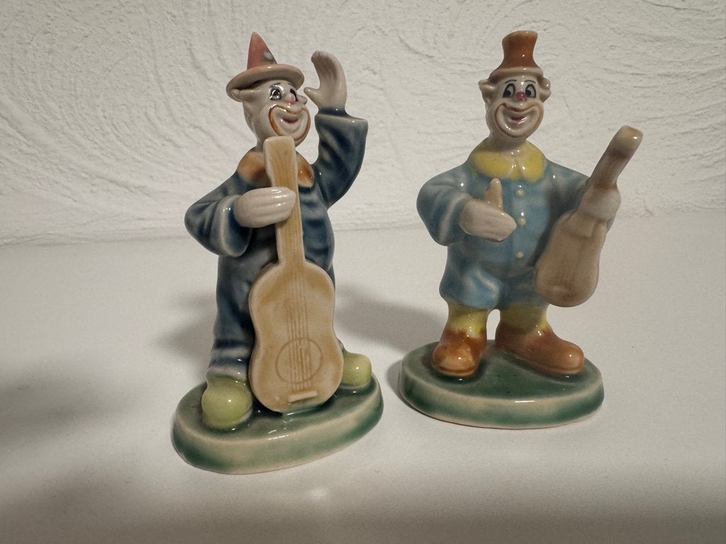 clowns porcelein, Verzamelen, Beelden en Beeldjes, Ophalen of Verzenden, Zo goed als nieuw, Mens