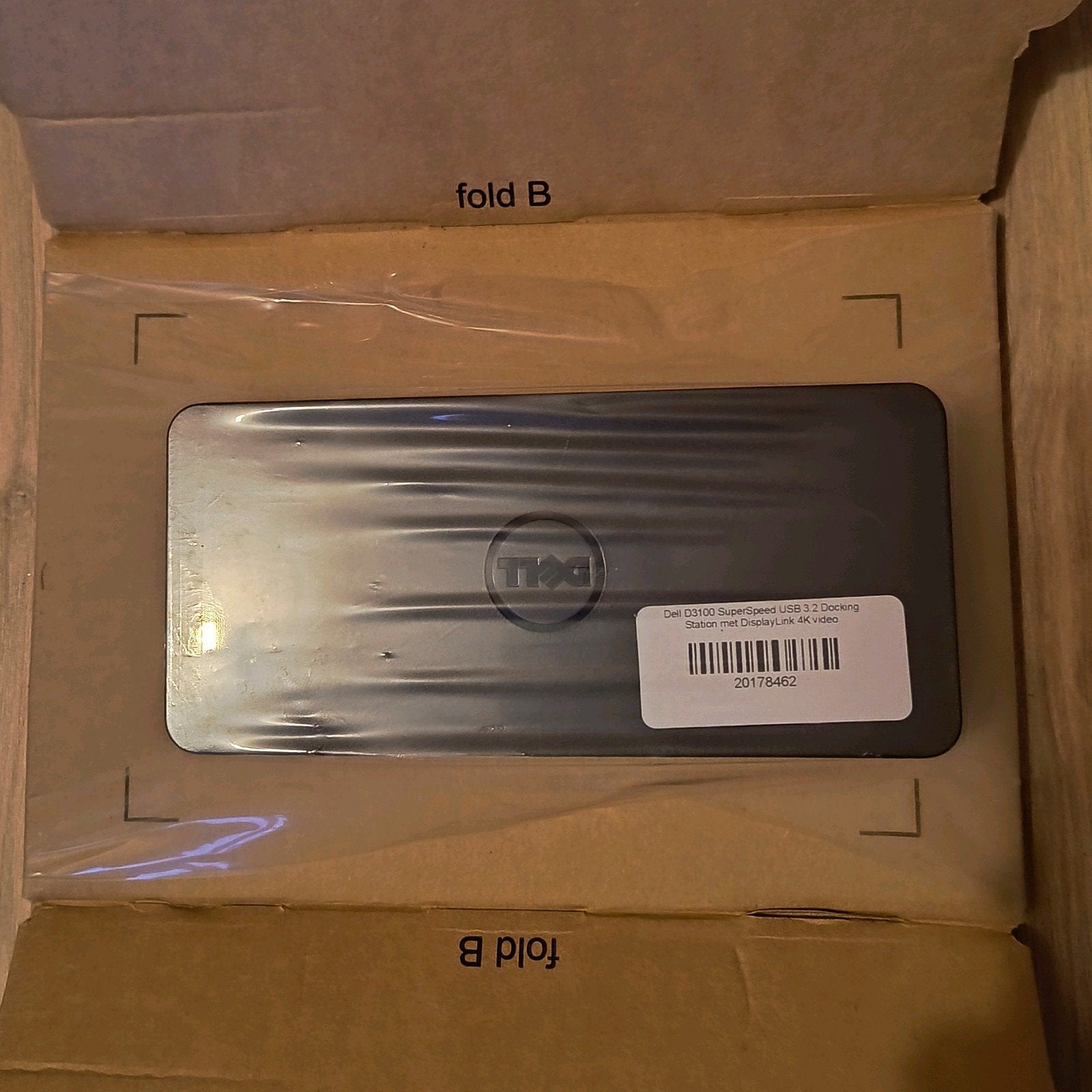 Dell D3100 Dockingstation USB 3.0 DisplayLink 4K Video, Computers en Software, Verzenden, Zo goed als nieuw, DELL, Docking station