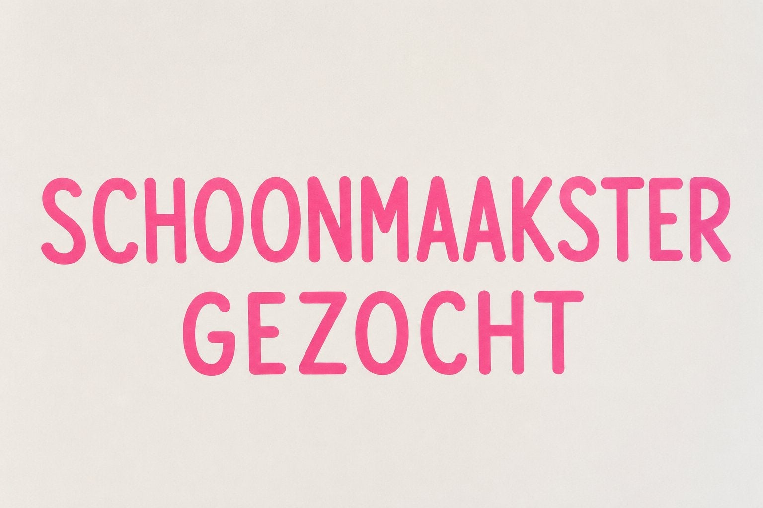 Schoonmaakster gezocht in Lunteren!, Overige uren, Overige niveaus, Overige vormen