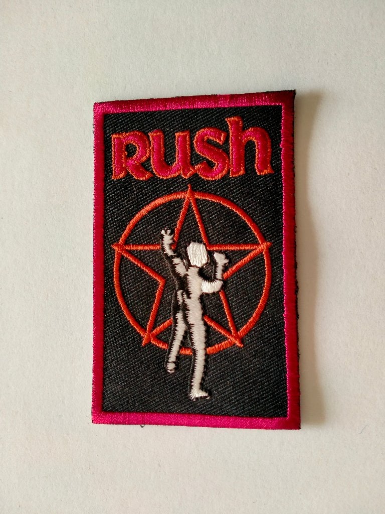 Rush band muziek kleding patch embleem, Verzamelen, Ophalen of Verzenden, Gebruikt, Kleding