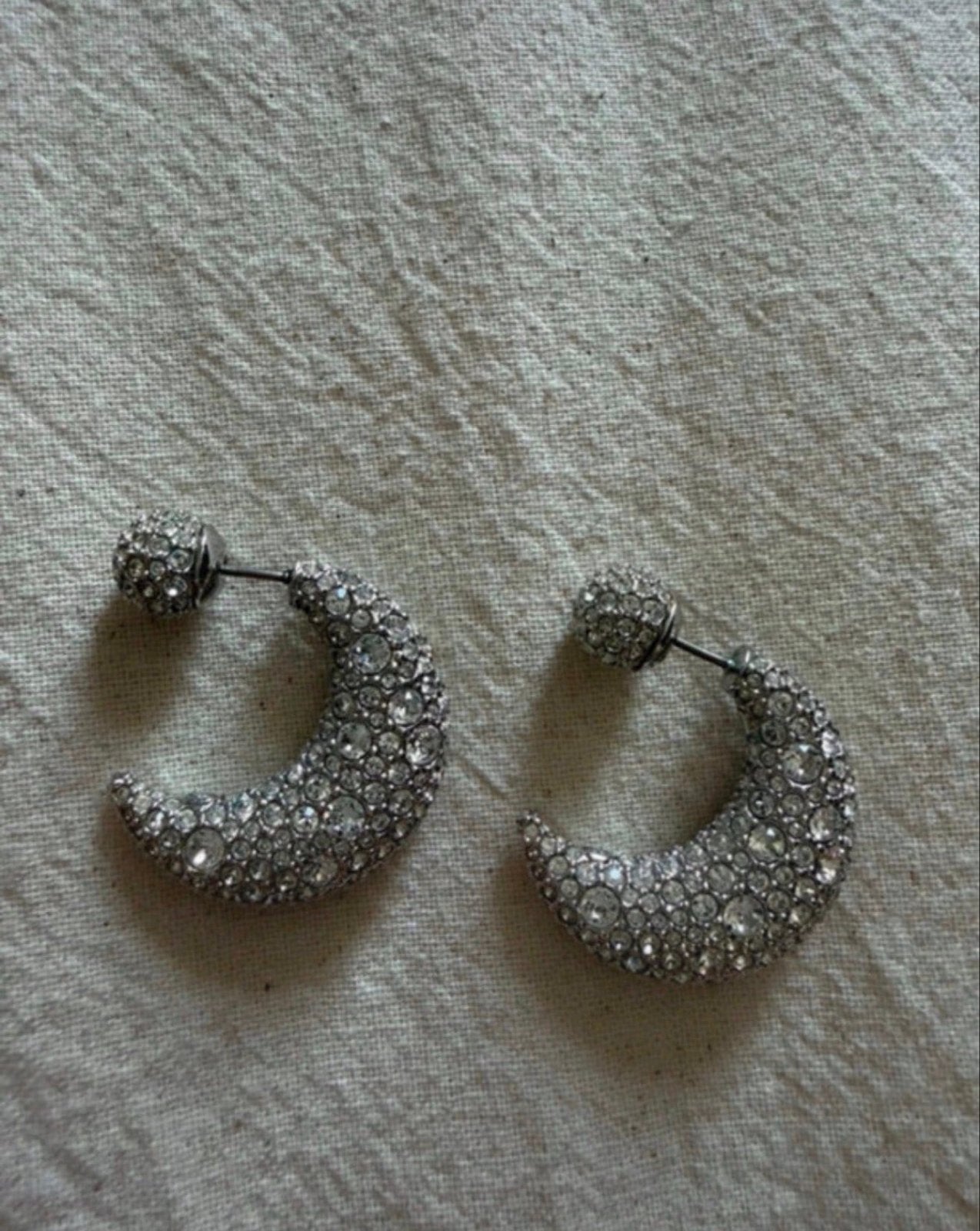 Swarovski oorbellen luna, Overige materialen, Hangers, Ophalen of Verzenden, Zo goed als nieuw
