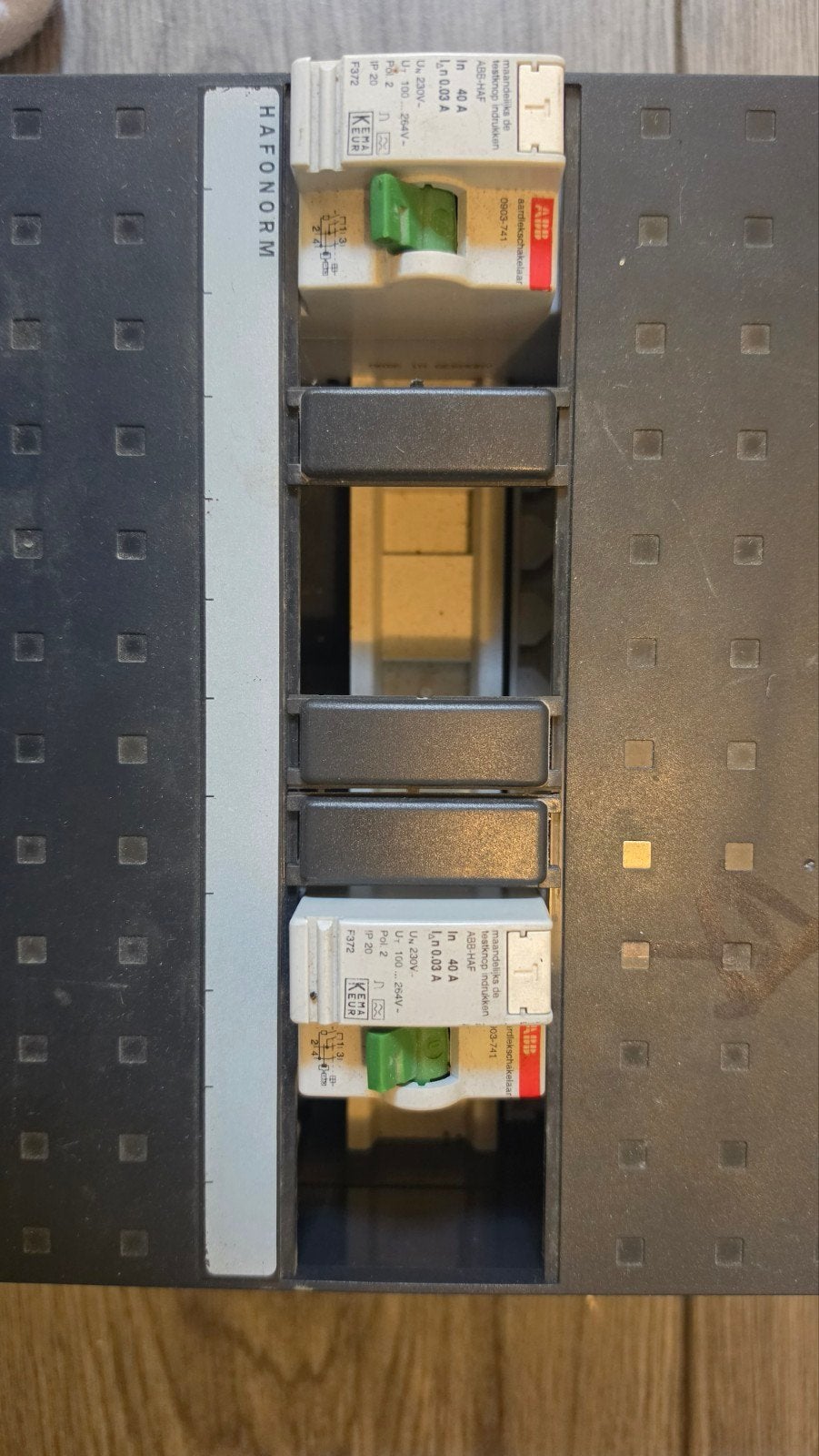 ABB HAF Groepenkast met Aardlekschakelaars en Automaten, Ophalen of Verzenden, Gebruikt, ABB, Groepenkast