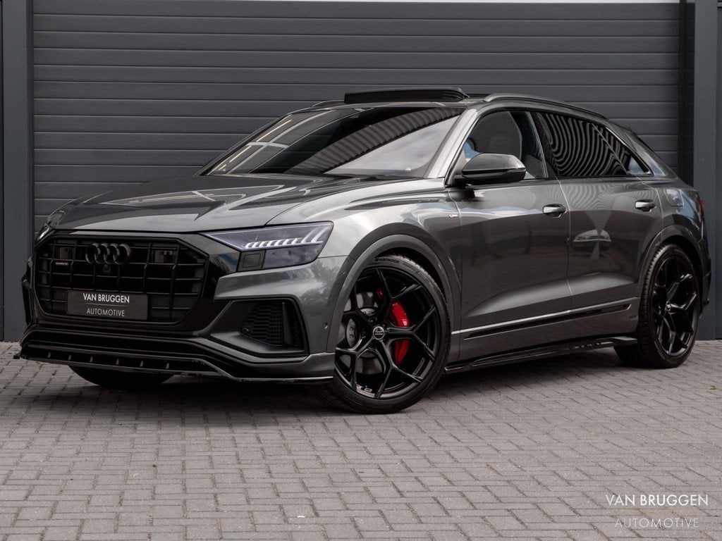 Audi Q8 60 TFSI e quattro S-Line Pano RS-Stoelen B&O+ Alcant, Auto's, Audi, Bedrijf, Te koop, Q8, 360° camera, 4x4, ABS, Achteruitrijcamera