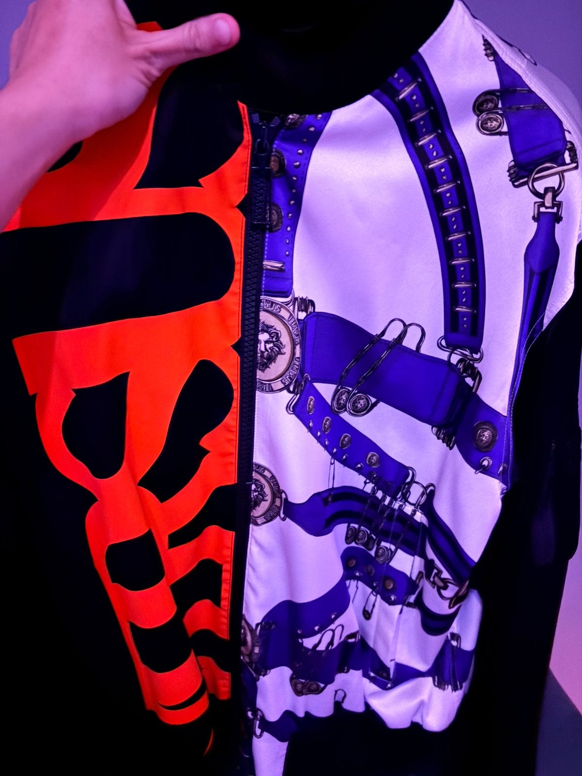 Versus Versace Bomber Jacket – Maat S, Kleding | Heren, Ophalen of Verzenden, Zo goed als nieuw, Zwart