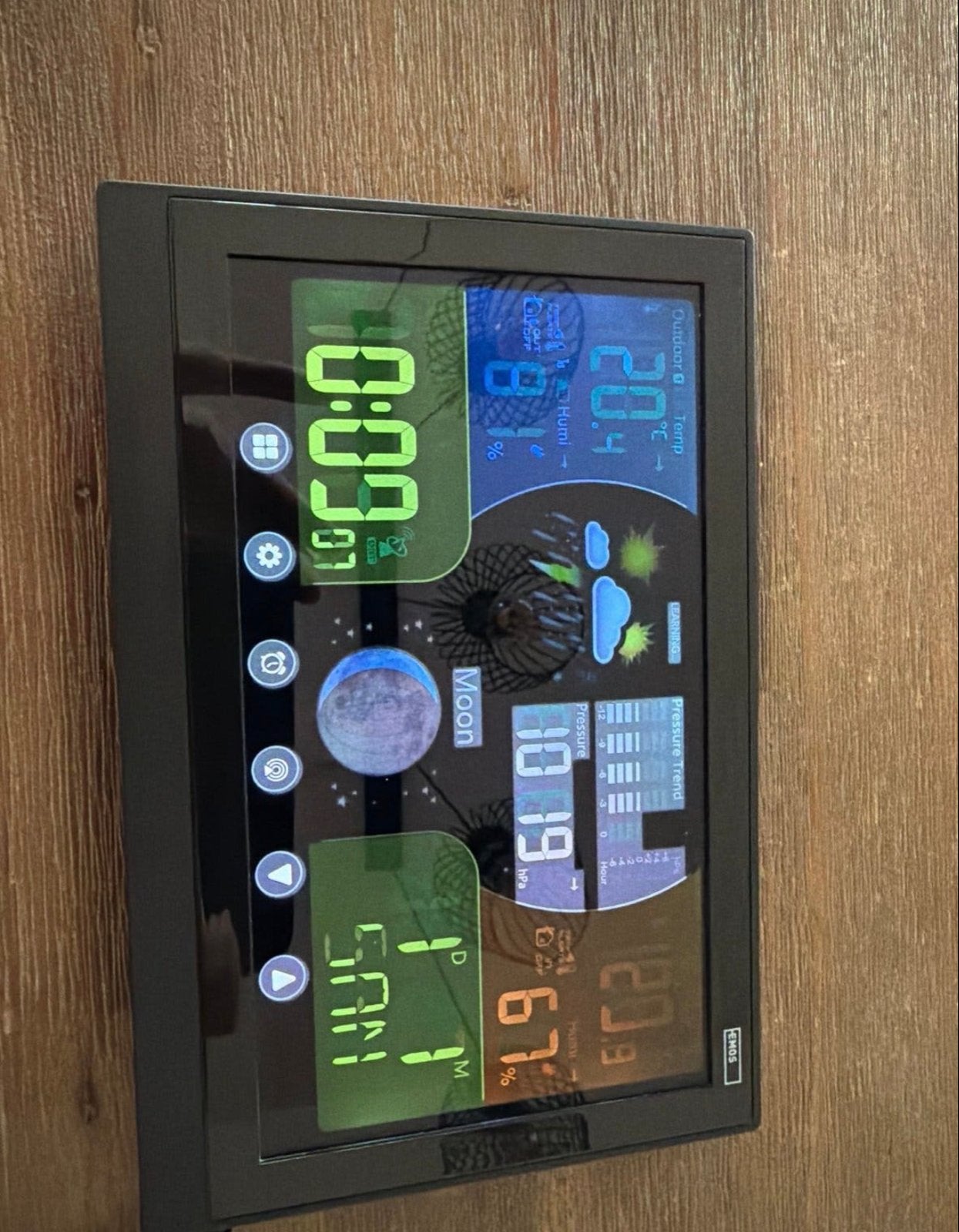 Emos Weerstation - Nauwkeurige Weersvoorspellingen, Audio, Tv en Foto, Weerstations en Barometers, Ophalen of Verzenden, Zo goed als nieuw