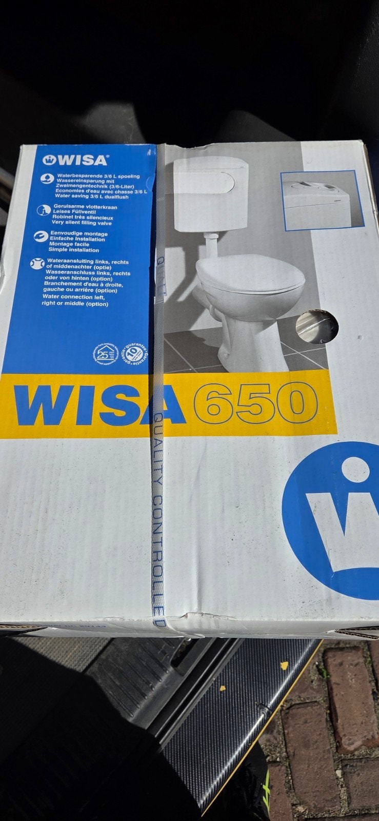 WISA 650 Waterbesparend Toilet Spoelreservoir, Ophalen of Verzenden, Nieuw, Toilet