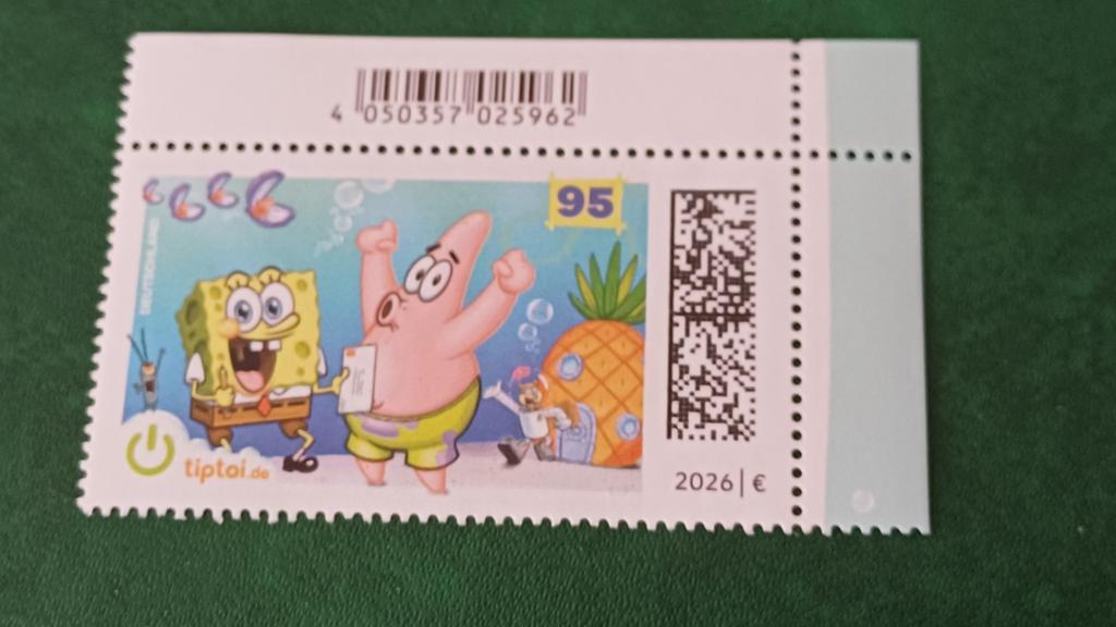 Duitsland,  2026, Sponge Bob, Ophalen of Verzenden, 1990 tot heden