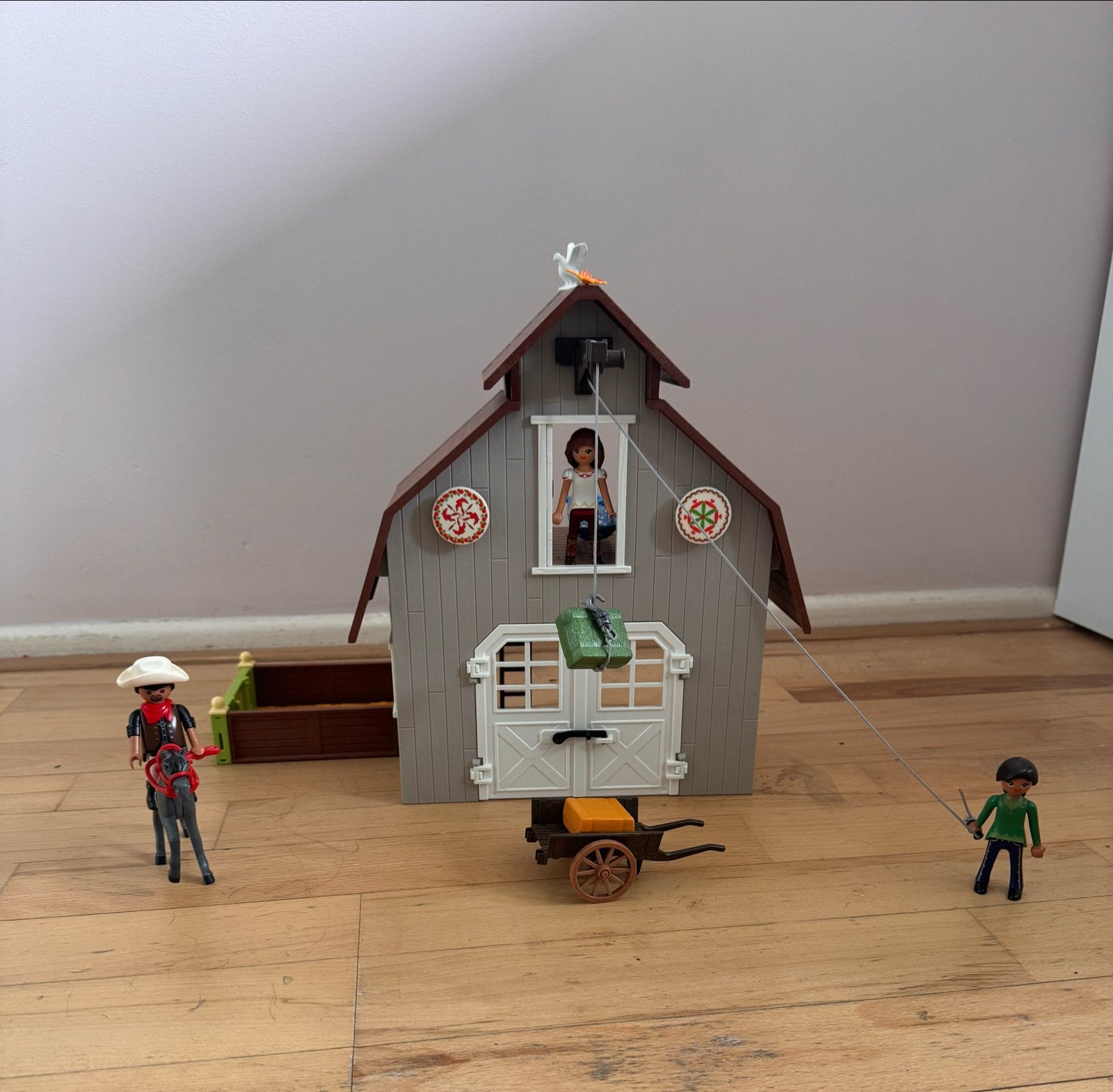 Playmobil 70118 Spirit: Boerderij met figuren en accessoires, Gebouw, Complete set, Ophalen of Verzenden, Zo goed als nieuw