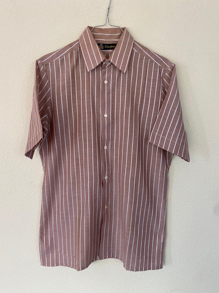Vintage overhemd - shirt - Harryland -strepen - xs, Kleding | Heren, Overhemden, Gedragen, Halswijdte 38 (S) of kleiner, Ophalen of Verzenden