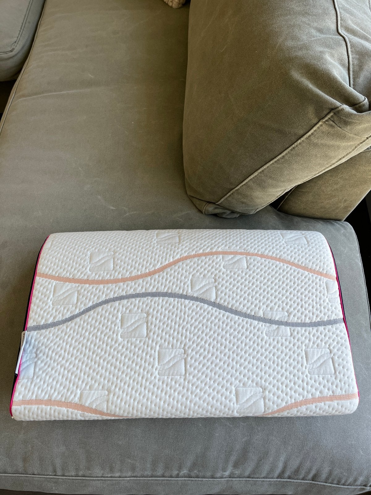 Mline Pillow You kussen roze - ongebruikt met bewaarhoes, Schuim, Eenpersoons, Wit, Nieuw