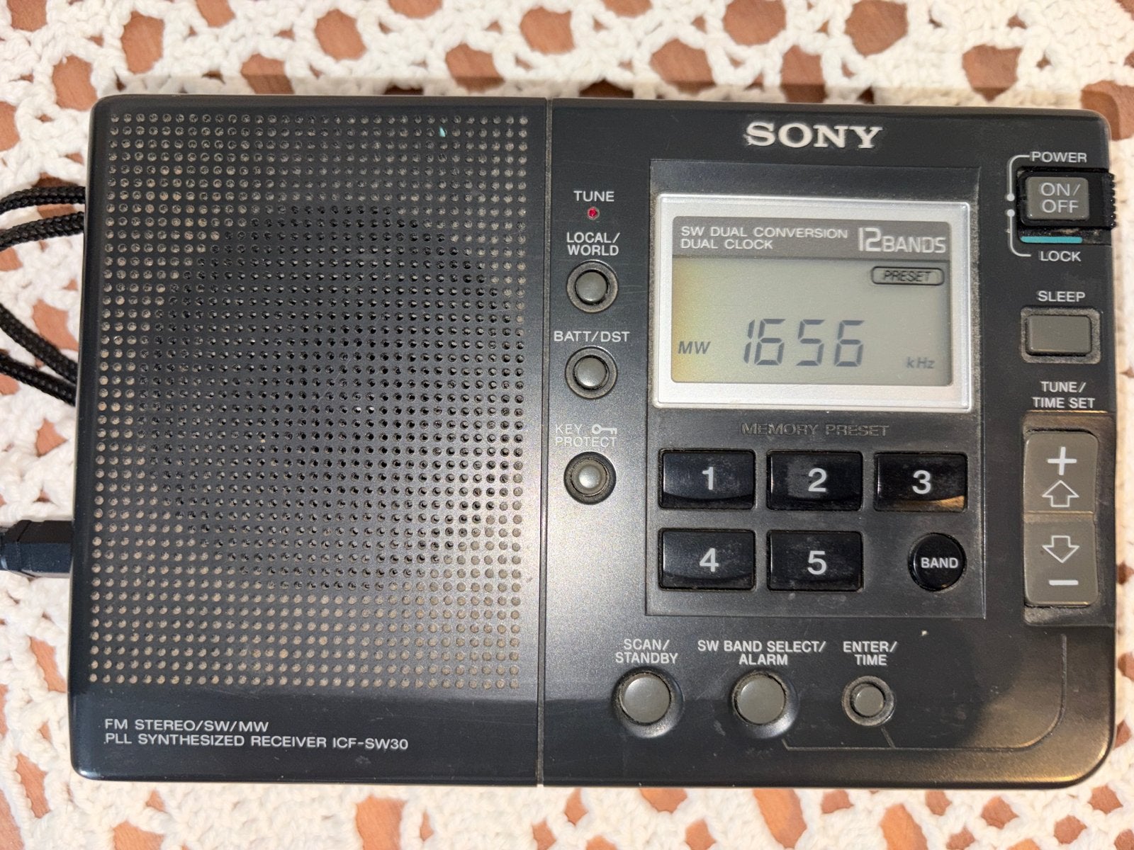 Sony ICF-SW30 Wereldontvanger - PLL Synthesized Receiver, Ophalen, Gebruikt, Wereldontvanger