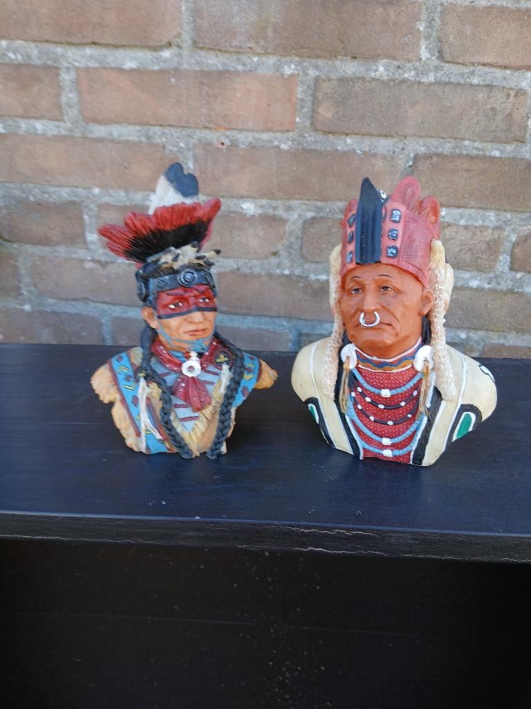 Indianen beeldjes, Verzamelen, Beelden en Beeldjes, Ophalen, Zo goed als nieuw, Mens