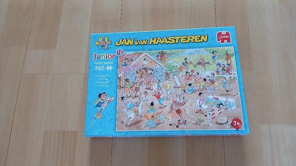 JAN VAN HAASTEREN PUZZELS JUNIOR, Hobby en Vrije tijd, Denksport en Puzzels, Zo goed als nieuw, Legpuzzel, 500 t/m 1500 stukjes