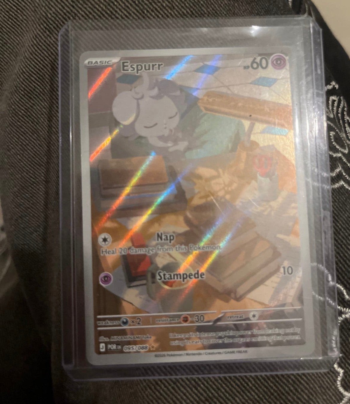 Espurr #095 pokemon kaart psa 10 waard, Ophalen of Verzenden, Nieuw