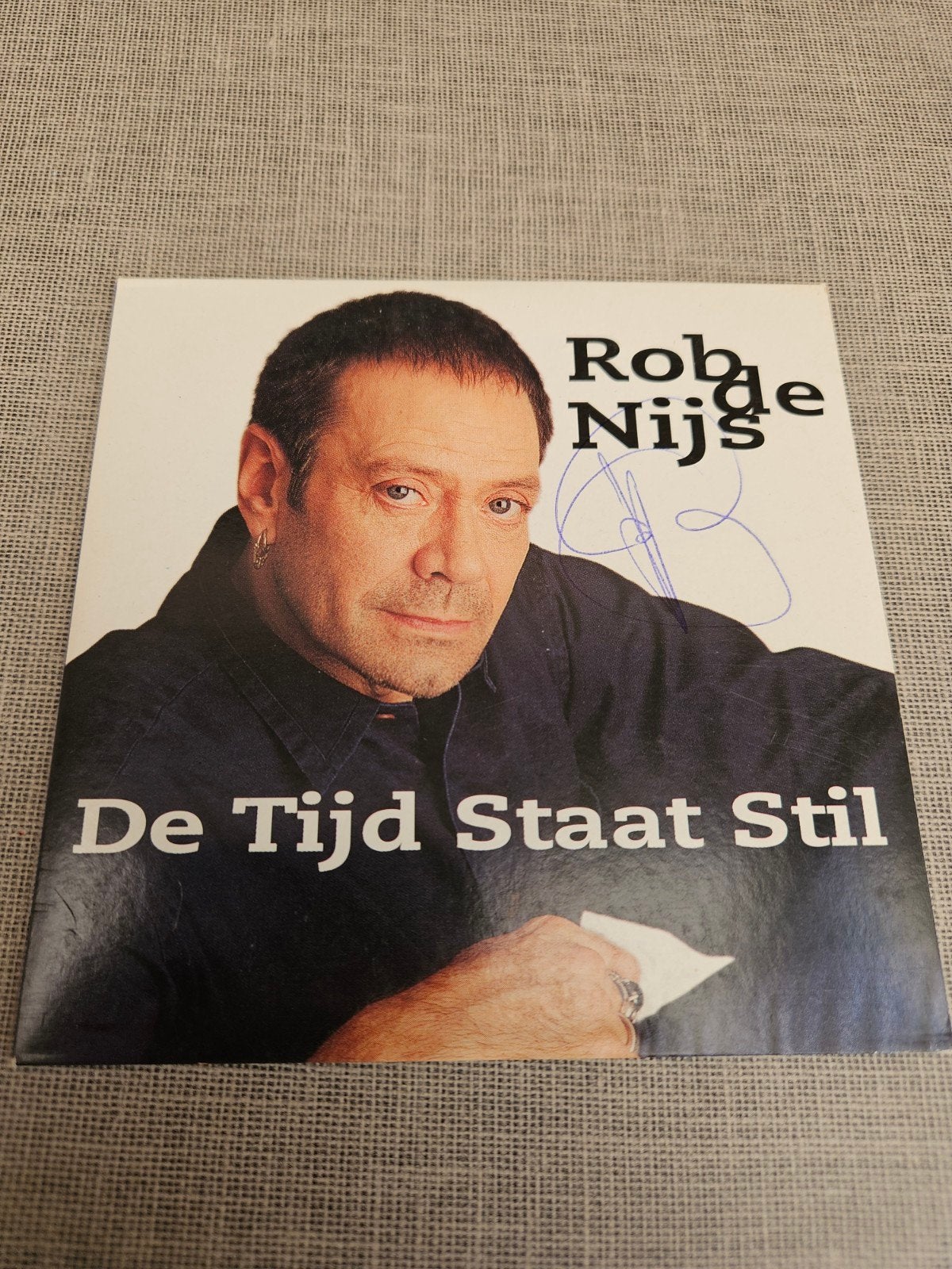 Rob de Nijs - De Tijd Staat Stil (Gesigneerde CD Single), Ophalen of Verzenden, Zo goed als nieuw, Nederlandstalig, Inclusief doosje