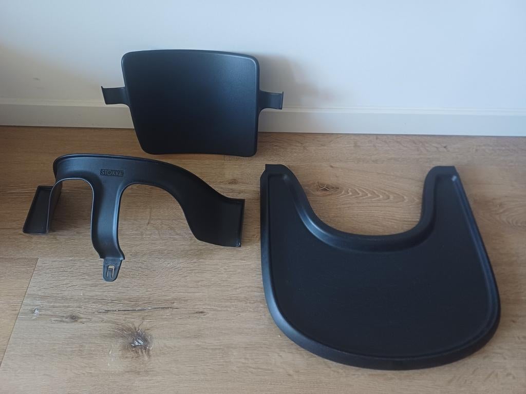 Stokke Tripp Trapp Baby Set en Tray (zwart), Ophalen, Gebruikt, Overige typen, Afneembaar eetblad