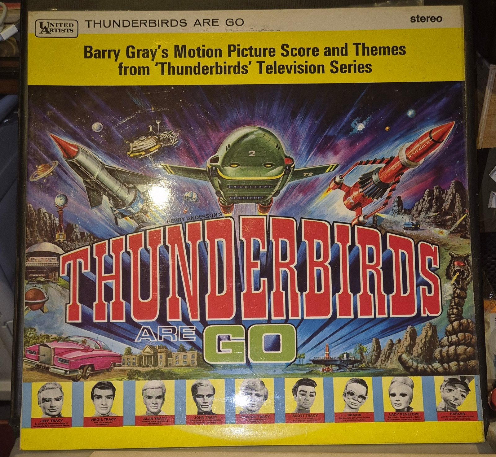 Thunderbirds Are Go LP vinyl soundtrack, Ophalen, LP, Gebruikt, Overige genres