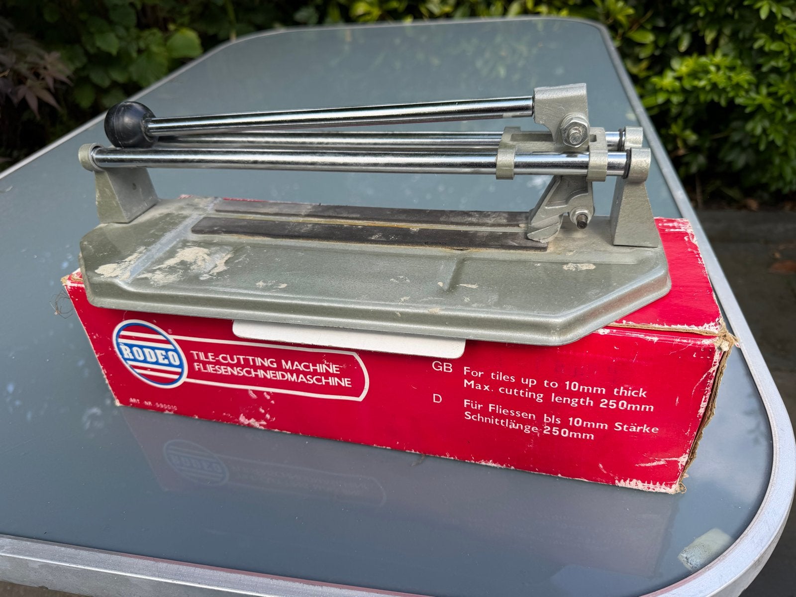 Handmatige tegelsnijder - Rodeo Tile-Cutting Machine, Ophalen of Verzenden, Gebruikt