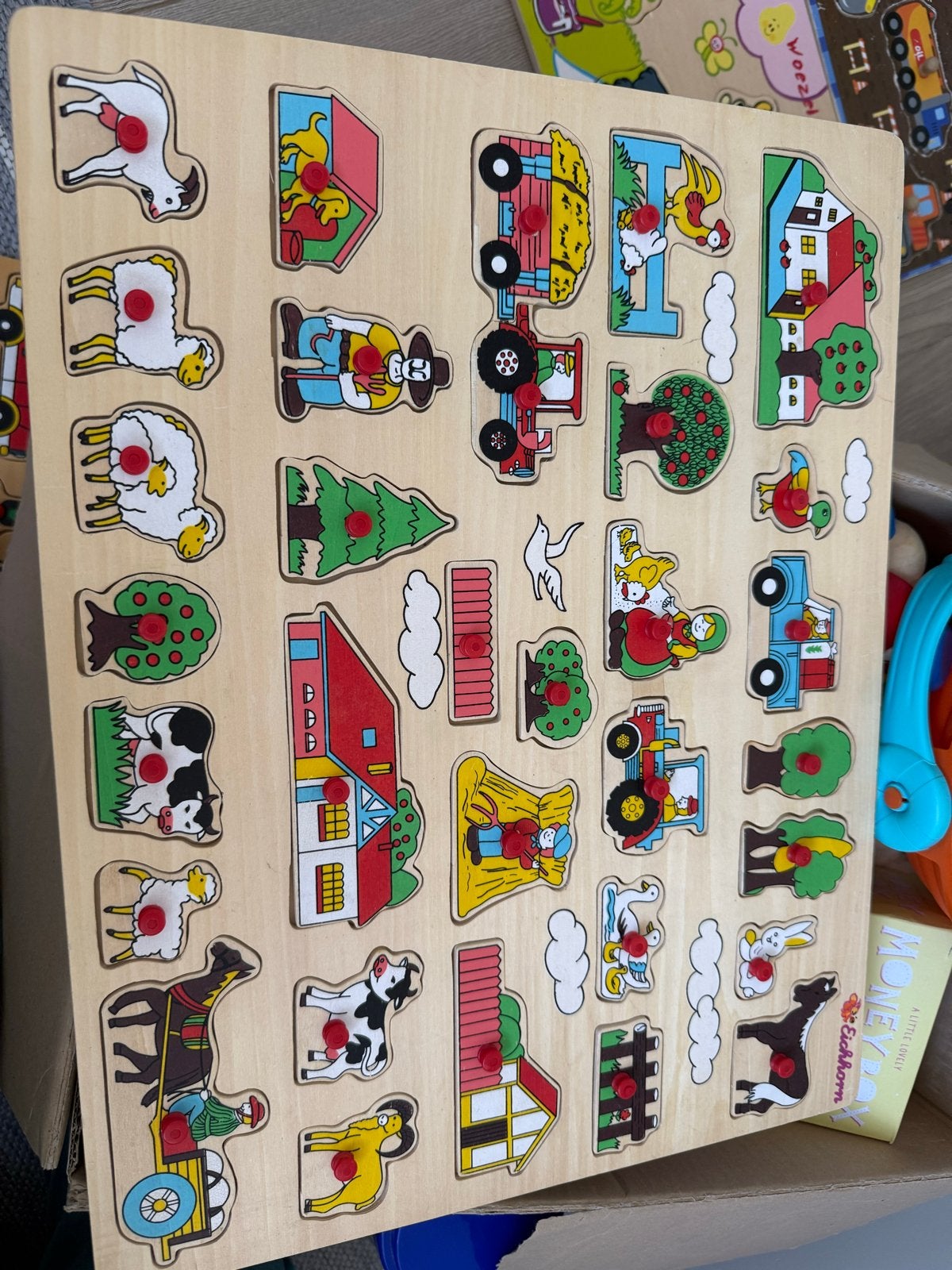 Diverse kinderspeelgoed: puzzels, rammelaars, knuffels, Ophalen of Verzenden, Gebruikt, Jongen of Meisje