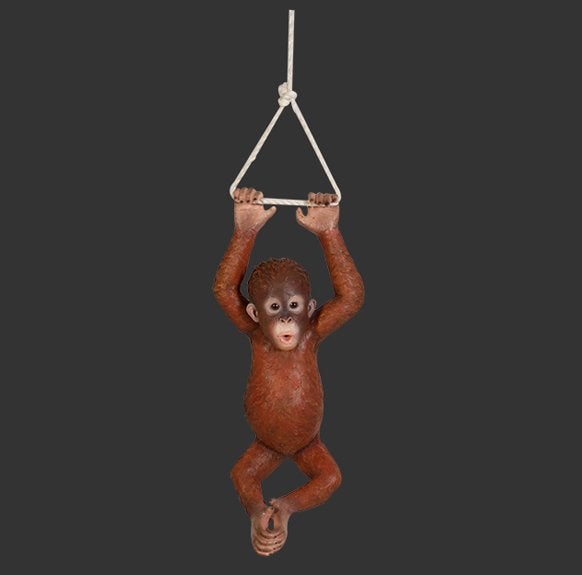 Hanging Baby Oranutan – Orang Oetan beeld Lengte 75 cm, Ophalen, Nieuw, Overige typen
