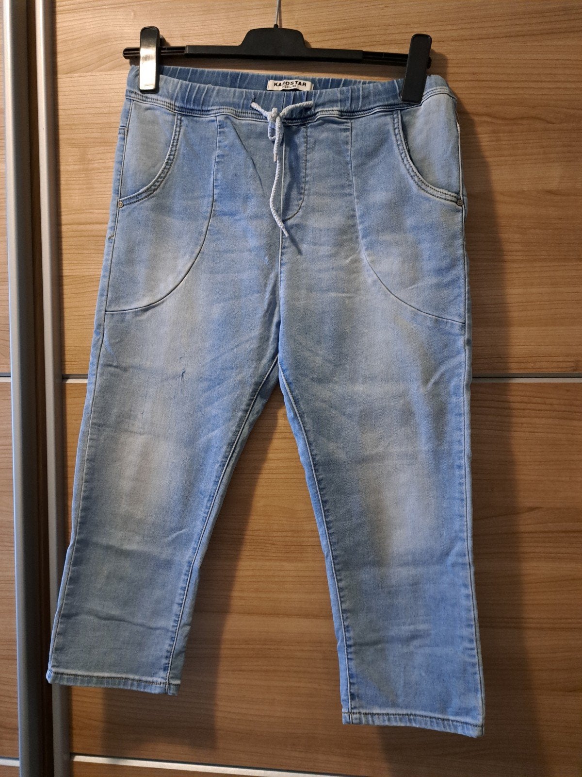 Karostar driekwart jeans stretch maat 40 licht blauw, Kleding | Dames, Blauw, Ophalen of Verzenden, W30 - W32 (confectie 38/40)