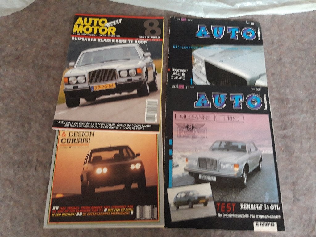 Bentley Mulsanne bladen 4 tijdschriften SET OPRUIMING, Ophalen of Verzenden, Gelezen, Overige merken