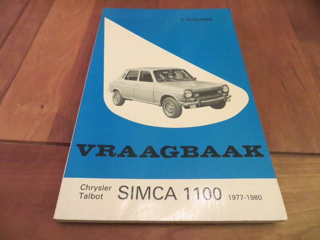 Vraagbaak Simca 1100, Talbot 1100 1977-1980, zeer mooi!, Auto diversen, Ophalen of Verzenden