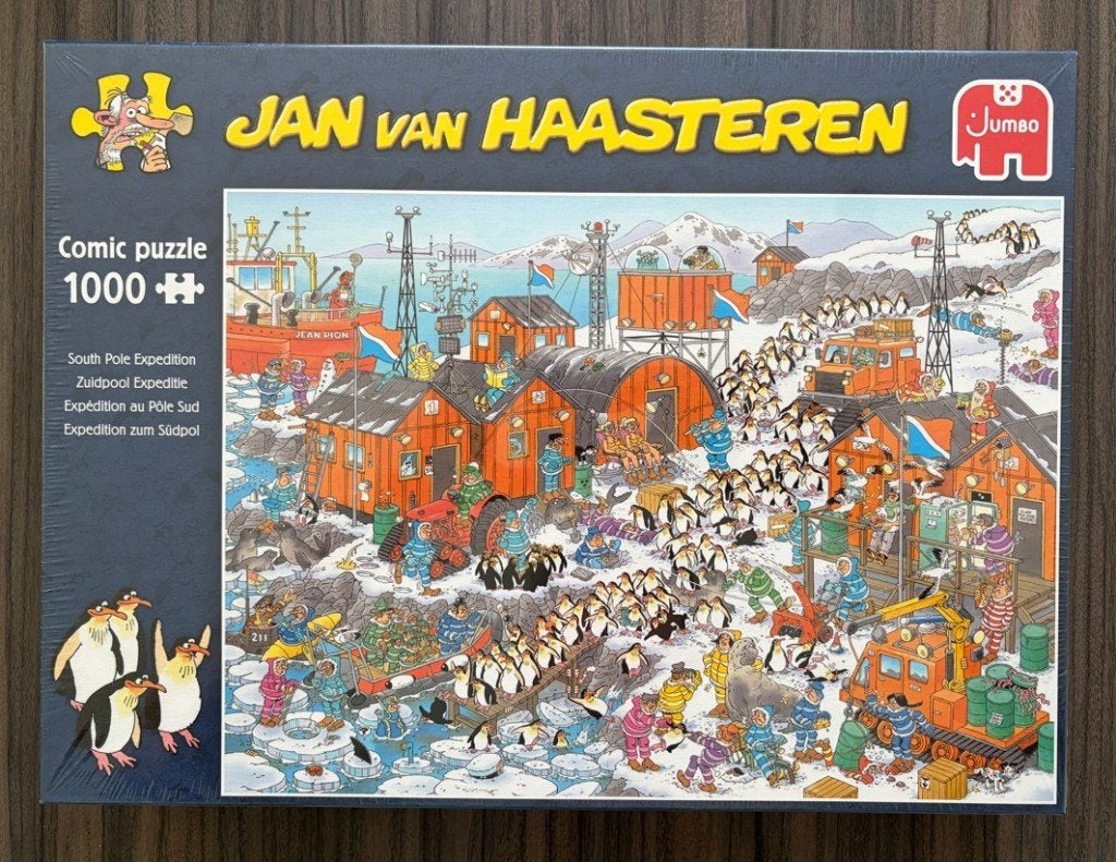 NIEUW: Jan van Haasteren - Zuidpool expeditie - 1000 stukjes, Ophalen of Verzenden, 500 t/m 1500 stukjes, Nieuw