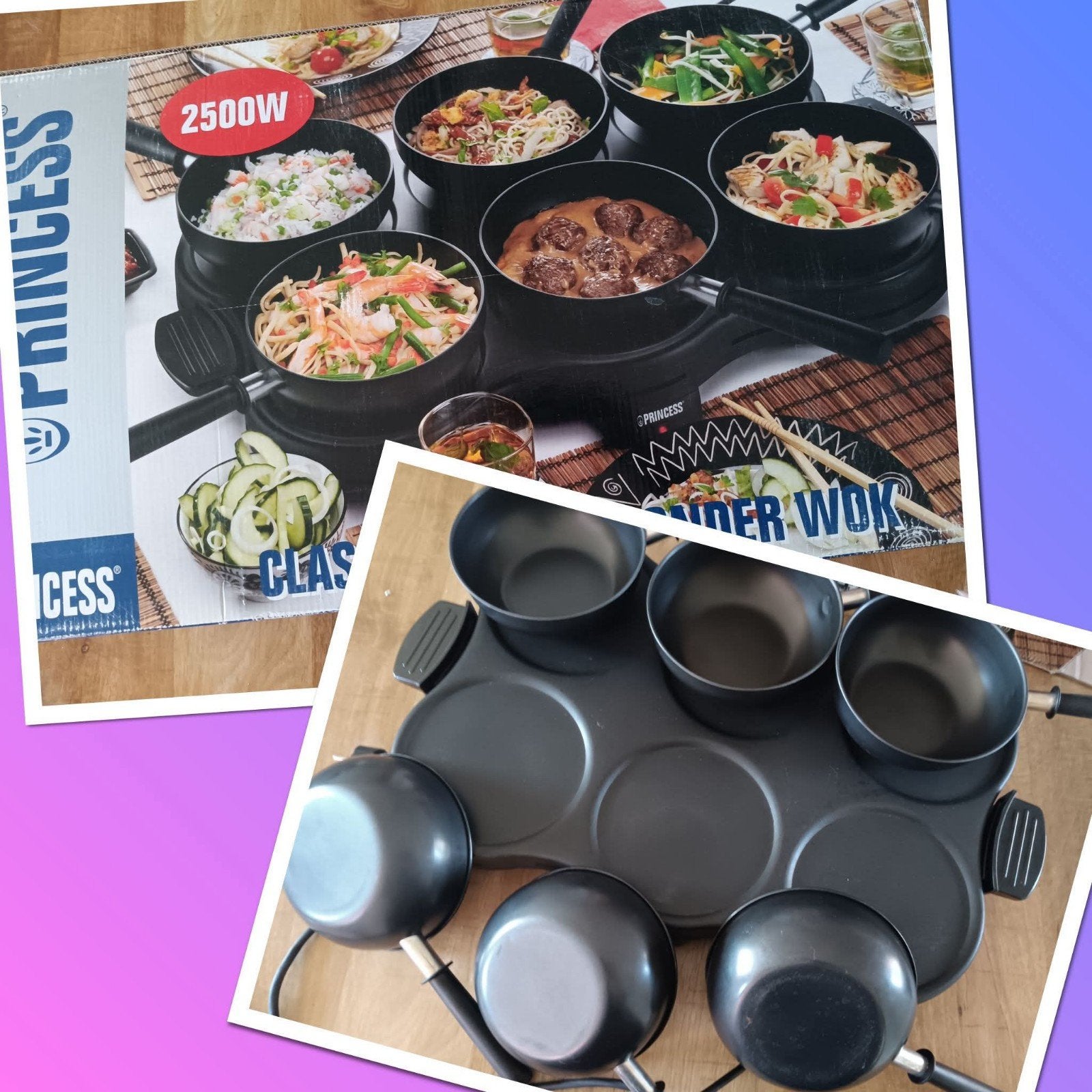 Wokset voor 6 personen, Ophalen, Zo goed als nieuw, 4 t/m 7 personen
