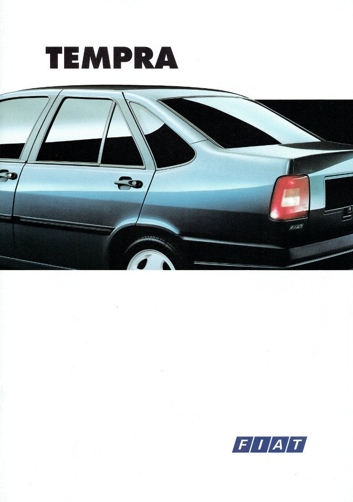 Folder Fiat Tempra (1995), Verzenden, Gelezen, Overige merken