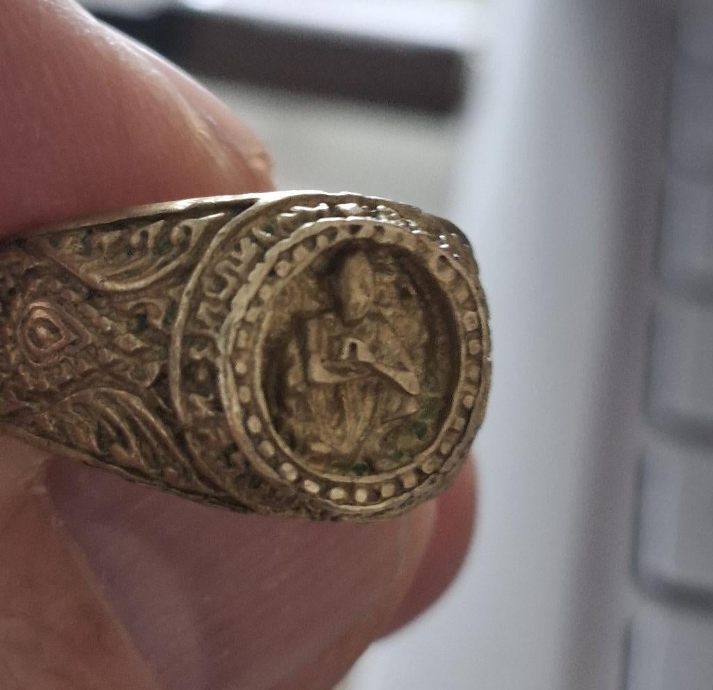 Oude Boeddhistische ring – Luang Phor Khun, Verzamelen, Religie, Verzenden, Gebruikt, Sieraad, Boeddhisme