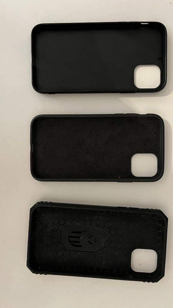 iPhone 11/xr Hoesjes - Zwart (3 stuks), IPhone 11, Overige merken, Hoesje of Tasje, Kunststof