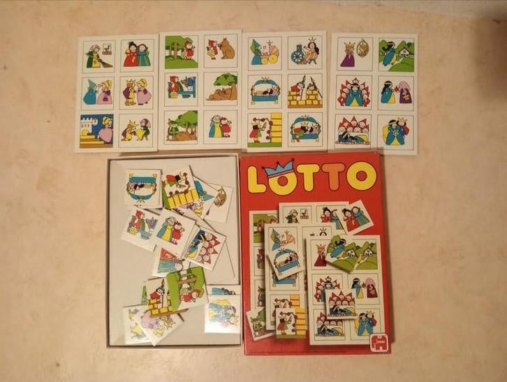 Vintage Lotto Spel - Gezellig familiespel, Hobby en Vrije tijd, Vijf spelers of meer, Ophalen of Verzenden, Gebruikt, Jumbo