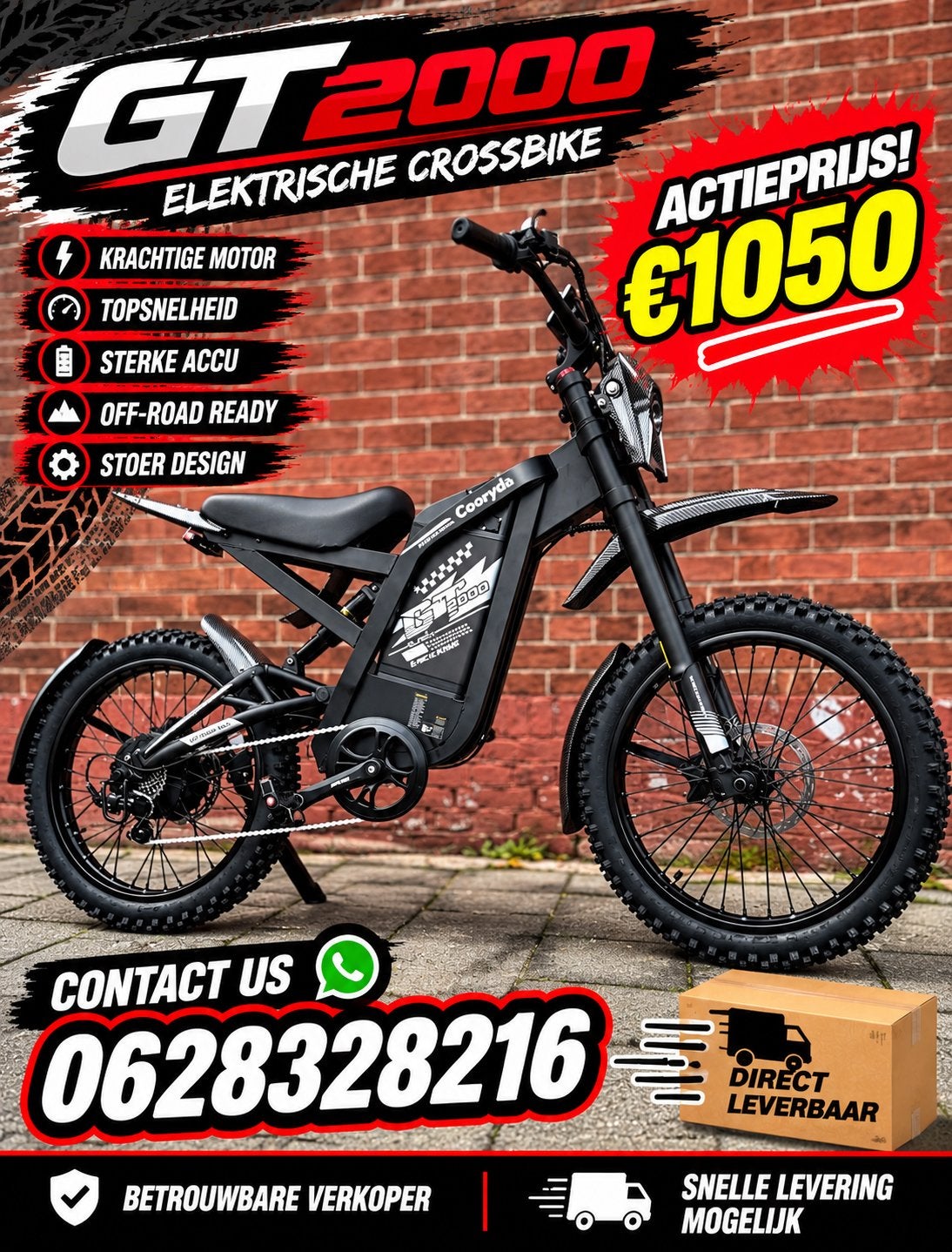 Ouxi GT2000 fatbike, 59 cm of meer, Ophalen, Nieuw, Overige merken